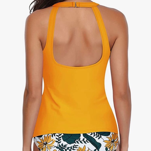 Holipick Two Piece Tankini Sets Swimsuits for Women Tummy Control Bottoms - Picture 1 of 5